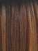 MOLTEN-AMBER | Medium Golden Brown, Light Copper Brown, and Medium Golden Blonde with Dark Brown Roots