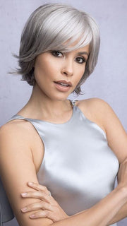 This short layered style has a monofilament feature for the most natural look
