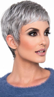 FIONA by ENVY in MEDIUM GREY | Salt and Pepper Grey 50% Medium Brown 50% Grey