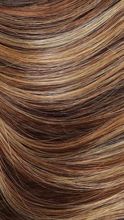 CHOCOLATE-PRETZEL | Blend of Warm Light Brown and Strawberry Blonde with Dark Roots