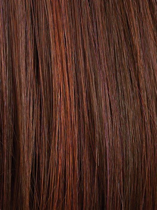 CHERRY COLA | Dark Auburn base color with brighter Red chunk highlights
