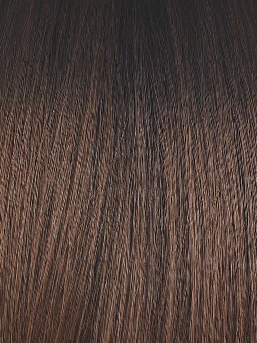 CAFE-OLE | Dark brown with Light Brown Blended Highlights and a Darker Brown Root