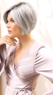 EMERY by Noriko in MOONSTONE | Medium Gray with Blue-toned Silver Highlights and Dark Roots