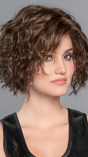 MOVIE STAR by ELLEN WILLE in CHOCOLATE ROOTED 830.6 | Medium to Dark Brown base with Light Reddish Brown highlights and Dark Roots