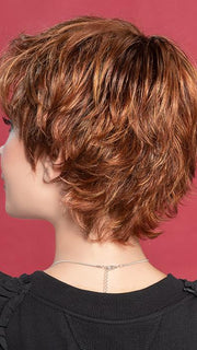 OPEN by ELLEN WILLE in SAFRAN BROWN ROOTED 29.28.33 | Medium Auburn, copper Red and light auburn blend with Med Auburn Roots