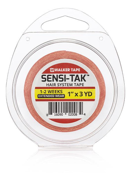 thumbnail image 2 of Walker Red Liner Sensi-Tak 1" X 3" Straight Tape – 108 Strips For Wig, Toupee, Hairpiece – Made In USA 2 of 5