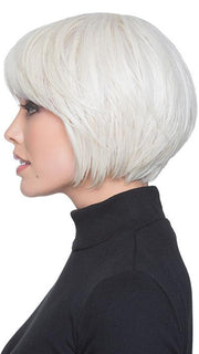 Perfectly-in-place bangs and a tapered nape