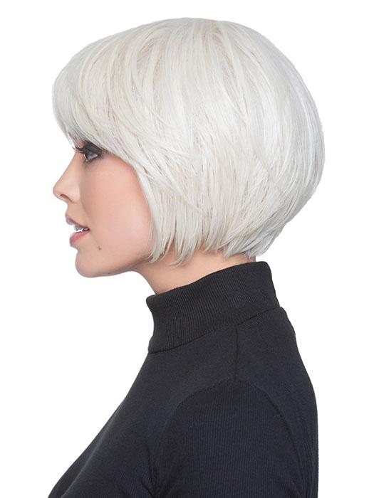 Perfectly-in-place bangs and a tapered nape