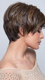 SHORT CUT PIXIE by TressAllure in 829 | Medium Brown with Red highlights