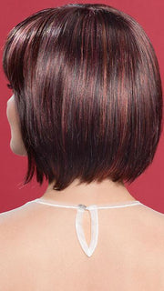 CHANGE by ELLEN WILLE in AUBERGINE-MIX | Darkest Brown with hints of Plum at base and Bright Cherry Red and Dark Burgundy Highlights