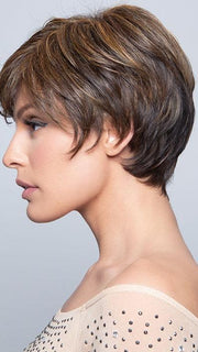 SHORT CUT PIXIE by TressAllure in 829 | Medium Brown with Red highlights