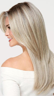 A classic, long style with side-sweeping fringe framing the face