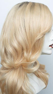 613/102S8 | Pale Natural Gold Blonde and Pale Platinum Blonde Blend, Shaded with Medium Brown