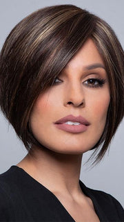 EMY by Amore in COFFEE-LATTE | Dark Brown with Evenly Blended Honey Brown Highlights