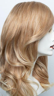 27T613S8 | Medium Red-Gold Blonde and Pale Natural Gold Blonde Blend, Shaded with Medium Brown