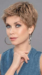 TAB by ELLEN WILLE in SAND ROOTED | Light Brown, Medium Honey Blonde, and Light Golden Blonde blend with Dark Roots