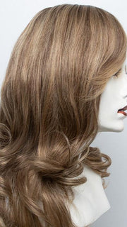 24BT18S8 | Medium Natural Ash and Light Natural Gold Blonde Blend, Shaded with Medium Brown
