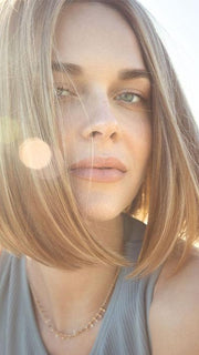 NUTMEG-R | Rooted Dark Honey Brown Base with Strawberry Blonde Highlights