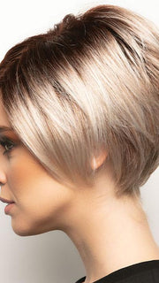 SHANE by Rene of Paris in MELTED-MARSHMALLOW | Subtly Warm Dark Sandy Blonde Blend with Medium Brown Roots and Light Ash Blonde Tips and Highlights
