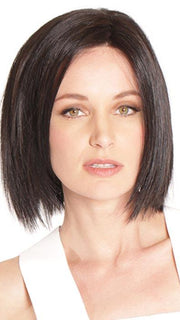 Café Chic falls right below the chin and is unlike any other bob with its straight bottom layers.