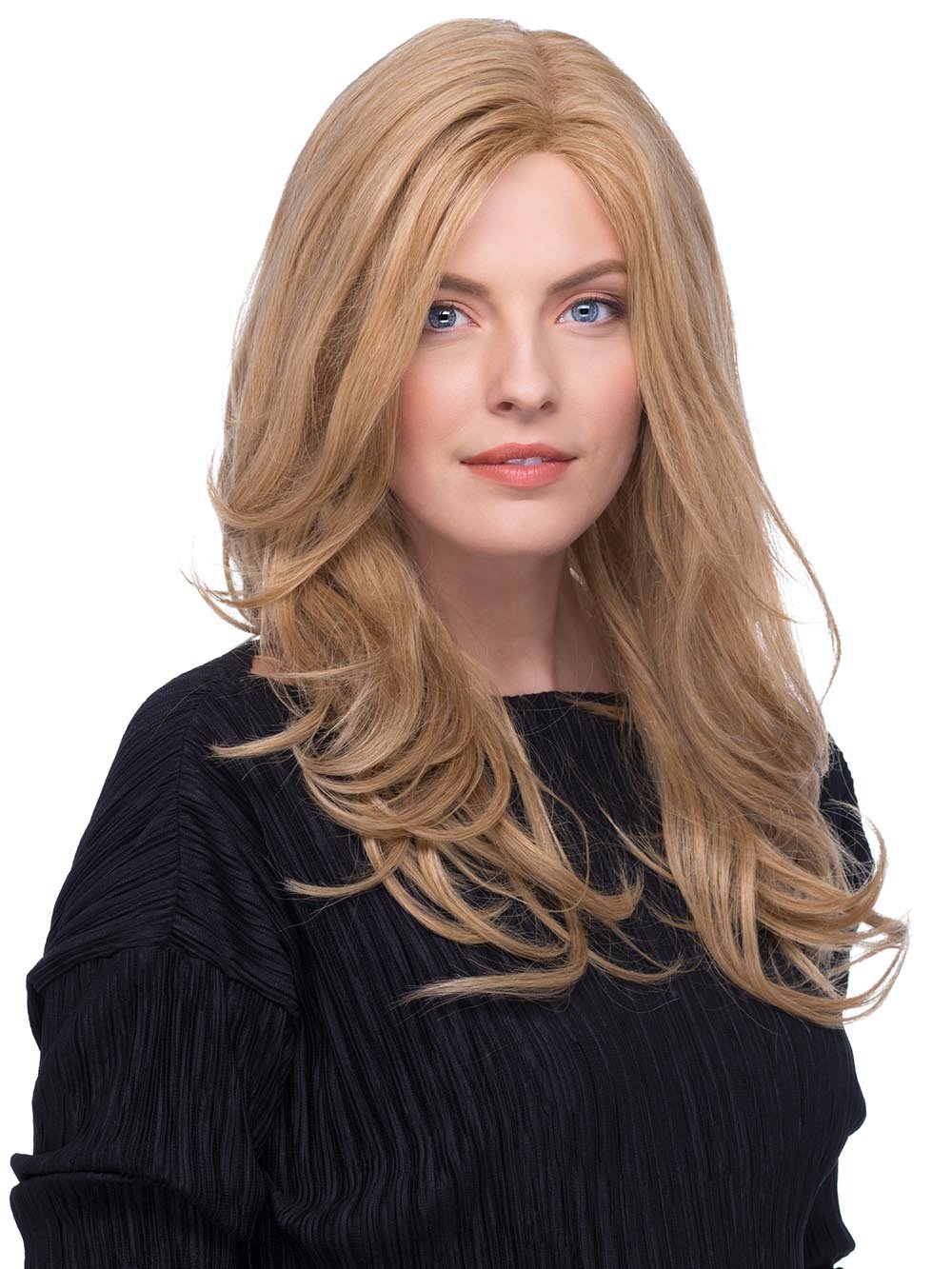 EVA Wig by ESTETICA in R24/18 | Golden Blonde Blended with Ash Blonde
