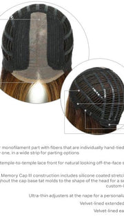 CAP CONSTRUCTION | Sheer Indulgence™ | Lace Front | Extended Center Monofilament Part
