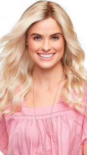 SARAH by Jon Renau in FS24/102S12 LAGUNA BLONDE | Light Natural Gold Blonde with Pale Natural Gold Blonde bold highlights, Shaded with Light Gold Brown PPC MAIN IMAGE FB MAIN IMAGE