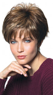 IVY by Noriko in ICED MOCHA R | Rooted Dark with Medium Brown blended with Light Blonde highlights
