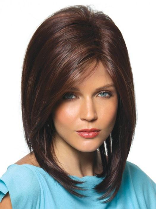 JACKSON by Noriko in JAVA FROST | Dark Brown base with Gold Blonde and Light Auburn evenly highlighted