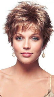 LIZZY by Rene in MAPLE SUGAR | Light Honey Brown Base and Strawberry Blonde Highlights