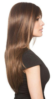 The double monofilament creates natural looking hair growth where the hair is parted