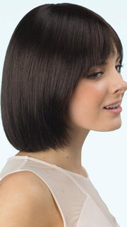 Double Monofilament Wig in color: CAPPUCCINO  | Dark Brown