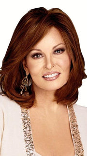 Red Human Hair Wig by Raquel Welch in R28S GLAZED FIRE
