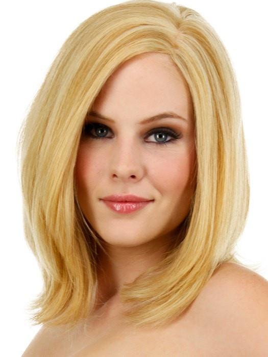 BEGUILE by Raquel Welch in R25 GINGER BLONDE | Medium Golden Blonde with Subtle Blonde Highlights  (This piece has been styled and straightened)