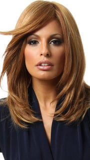 BRAVO by Raquel Welch in R3025S+ GLAZED CINNAMON | Medium Auburn with Ginger Blonde Highlights on Top