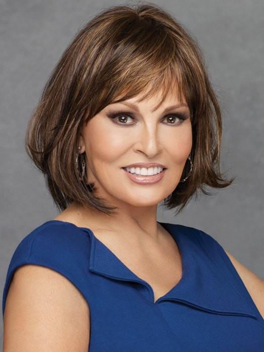 CLASSIC CUT by Raquel Welch in RL8/29 GLAZED HAZELNUT	Rich Medium Brown with Ginger Highlights on Top