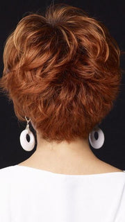 Long softly waved layers on top and sides that beautifully blend into flipped, textured ends in the back