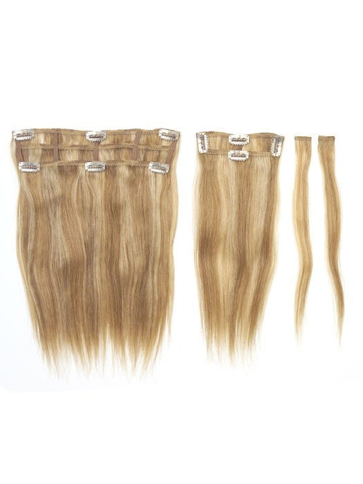 16" Human Hair Clip In Extensions (2pc) | Discontinued