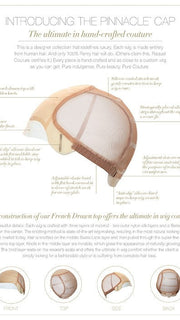 100% Hand-Tied with Swiss Lace Front, see Cap Construction Chart & watch video for details