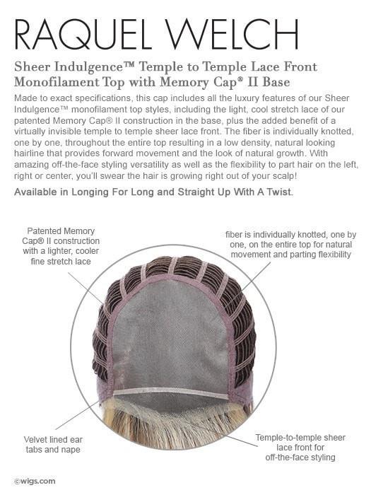 Memory Cap II - Monofilament Top with Temple to Temple Lace Front