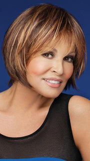 MUSE by Raquel Welch in R829S+ GLAZED HAZELNUT | Rich Medium Brown with Ginger Highlights on Top