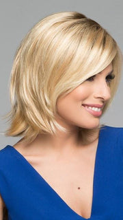 PLAY IT STRAIGHT by Raquel Welch in SS15/24 |  Light Golden Blonde blended with a Golden Honey Blonde and Dark Brown Roots