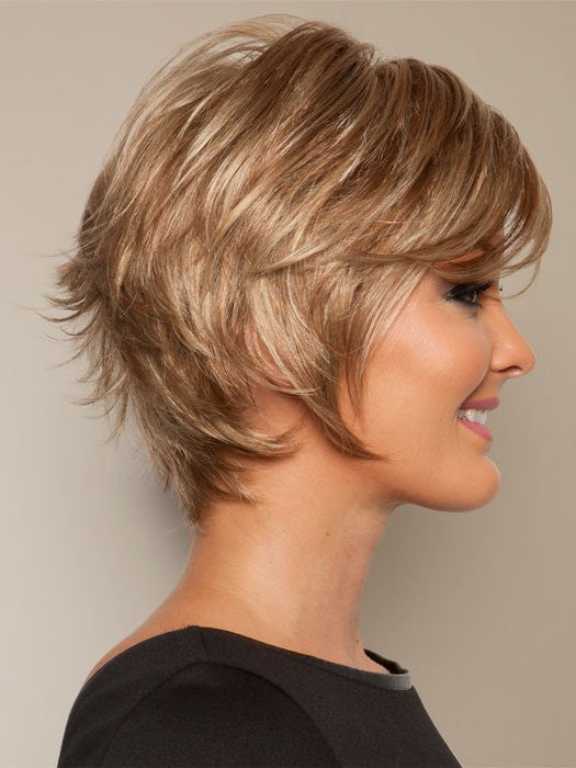 It features layered chin-length sides, a textured back and neck hugging extended nape