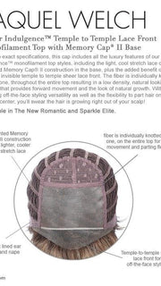 Lace Front & Monofilament Top | see Cap Construction Chart for details