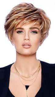 SPARKLE ELITE by Raquel Welch in R29S+ GLAZED STRAWBERRY | Light Red with Strawberry Blonde Highlights