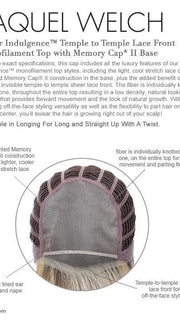 Monofilament Top Memory Cap II - Temple to Temple Lace Front