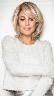 UPSTAGE PETITE by Raquel Welch in RL19/23SS | SHADED BISCUIT Light Ash Blonde Evenly Blended with Cool Platinum Blonde with Dark Roots