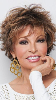 VOLTAGE by Raquel Welch in R829S+ GLAZED HAZELNUT |  Rich Medium with Ginger Highlights on Top. PPC MAIN IMAGE FB MAIN IMAGE
