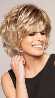 SALSA by Raquel Welch in SS14/88 SHADED GOLDEN WHEAT | Medium Blonde Streaked With Pale Gold Highlights Dark Brown with Subtle Warm Highlights Roots