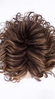 CHOCOLATE ROOTED 830.27.6 | Medium and Dark Brown with Light Auburn and Dark Strawberry Blonde Blend with Shaded Roots